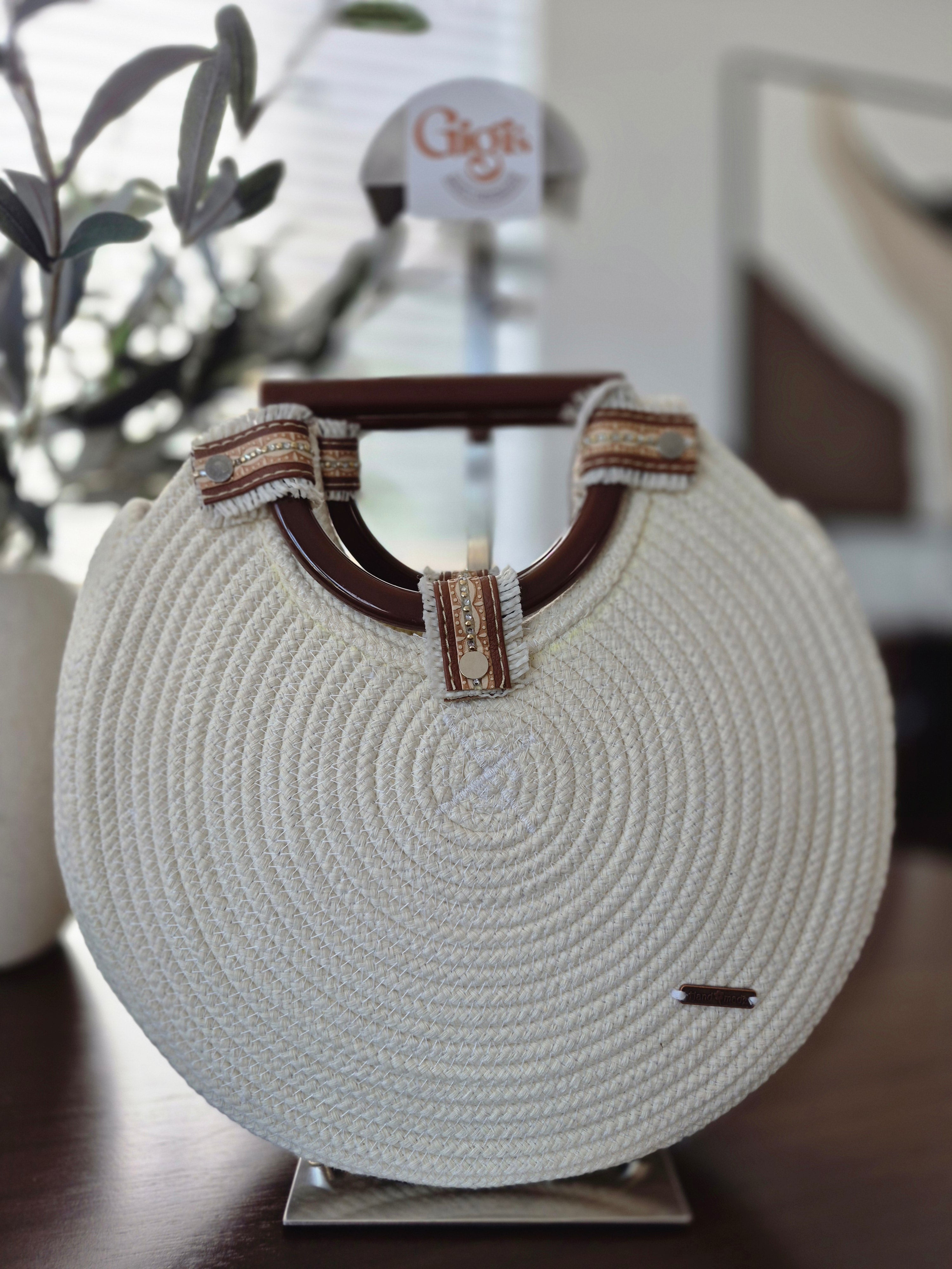 Handmade Round Handbag DISCO — Gigi's Bags