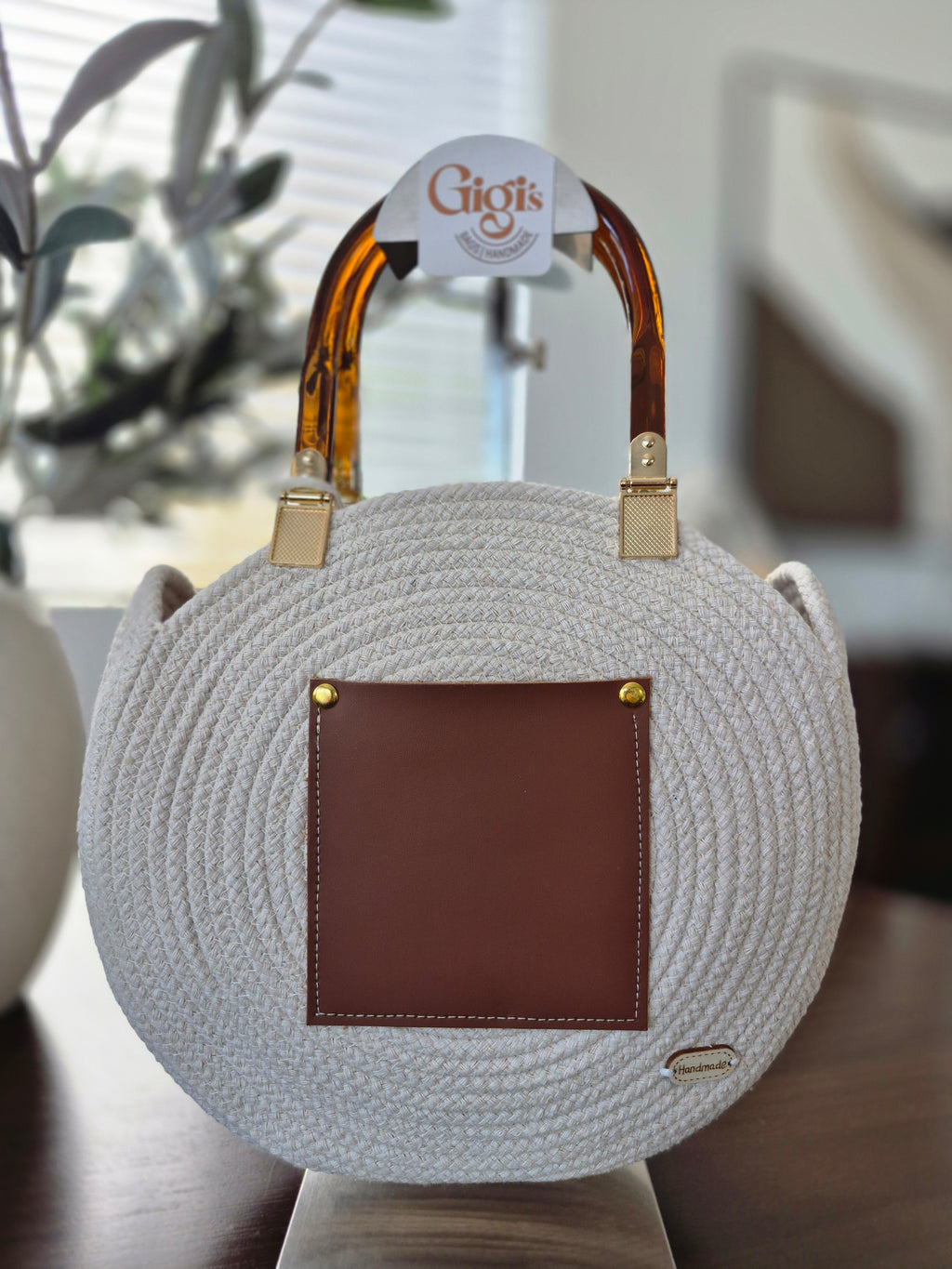 Handmade Round Handbag DISCO — Gigi's Bags