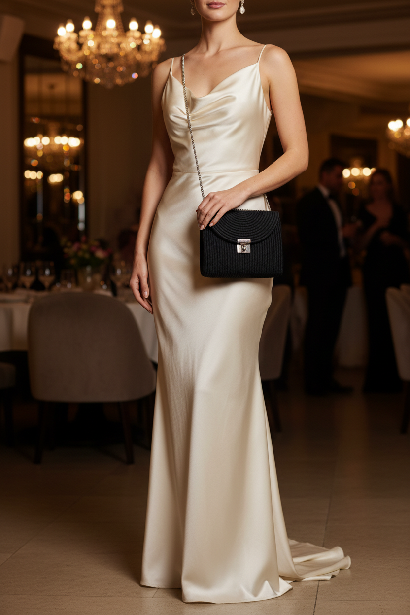 ELEGANTE Negro outfit crema