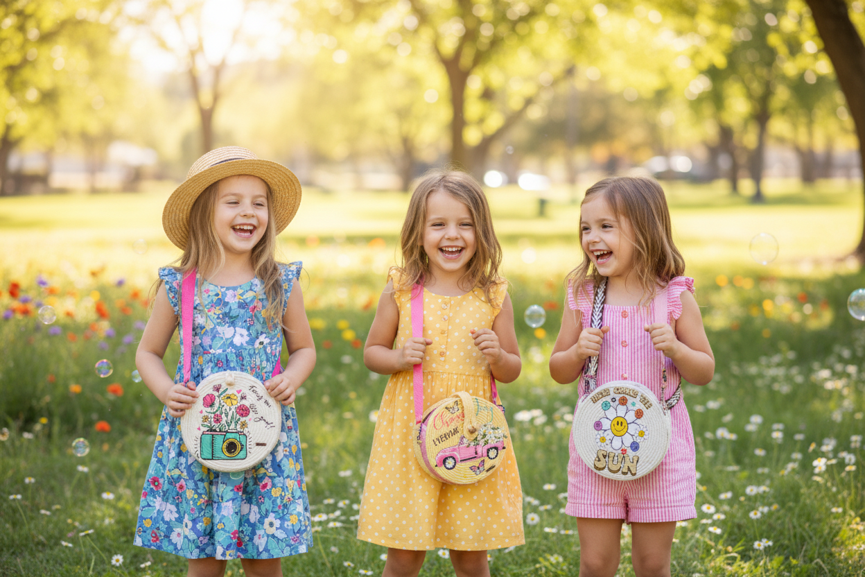 FANTASIA 3 niñas bolsos reales